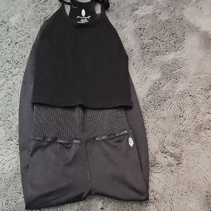 Black Tank Top and Leggings Set XS/S